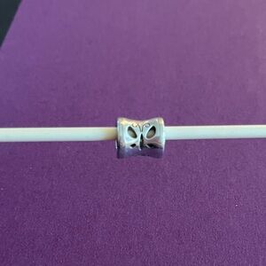 Brighton Silvertone Butterfly Cutout charm.
